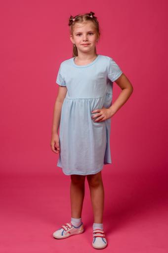 Платье 11709 (Голубой) - Ивтекс-Плюс