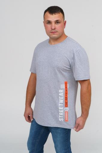 футболка мужская Норд (Серый меланж) - Ивтекс-Плюс
